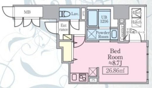 アビタシオン創　502号室　間取り