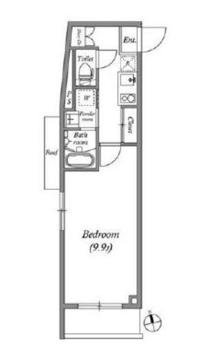 QUALITAS大森山王 (クオリタス大森山王)　201号室　間取り