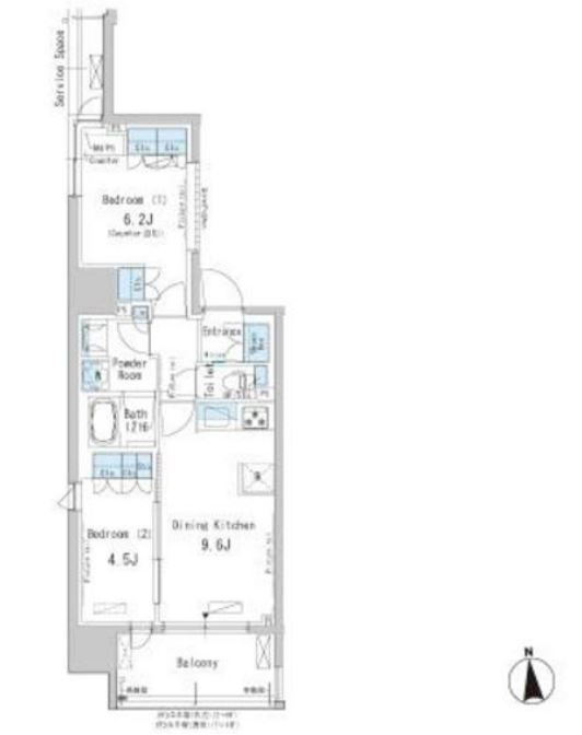 パークアクシス新御徒町イースト　1003号室　間取り