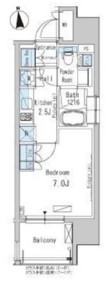 パークアクシス新御徒町イースト　204号室　間取り