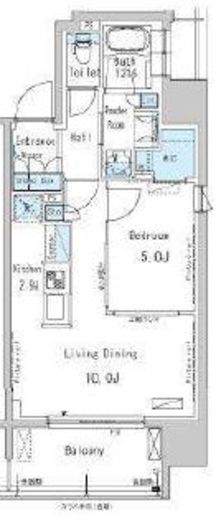 パークアクシス新御徒町イースト　402号室　間取り