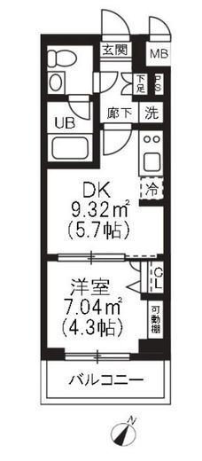 アーバンパーク品川豊町　104号室　間取り
