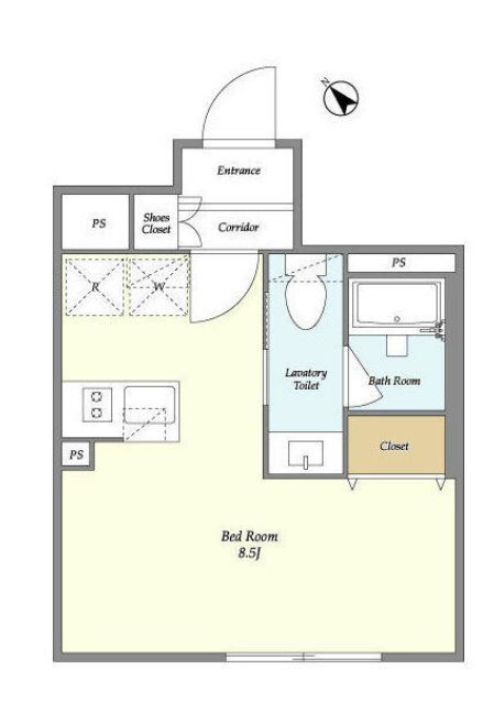 ウェルスクエア武蔵小山　402号室　間取り