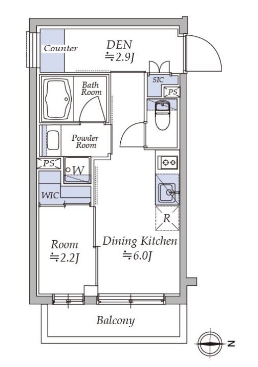 イプセ四谷三丁目　306号室　間取り
