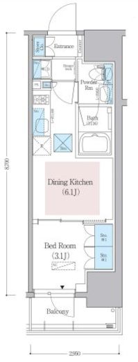 アーバネックス蔵前レジデンス　1001号室　間取り