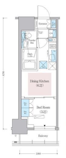 アーバネックス蔵前レジデンス　502号室　間取り
