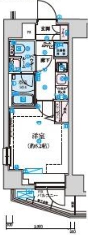 リヴシティ初台　903号室　間取り