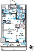 リヴシティ初台　502号室　間取り