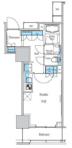 パークアクシス滝野川ラブリーズ　1001号室　間取り