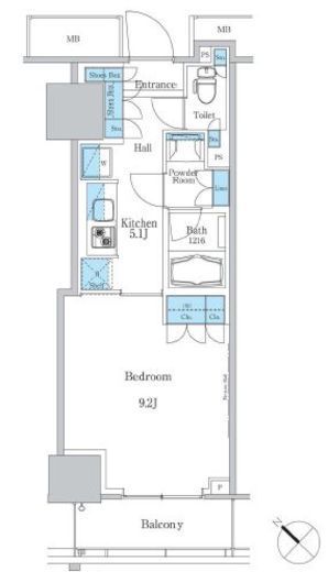 パークアクシス滝野川ラブリーズ　207号室　間取り