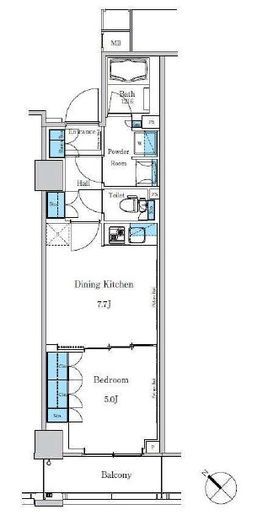 パークアクシス滝野川ラブリーズ　222号室　間取り