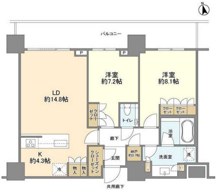 ブランズ渋谷桜丘　2311号室　間取り