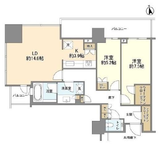 ブランズ渋谷桜丘　2110号室　間取り