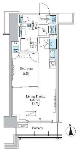 パークアクシス新宿百人町　112号室　間取り