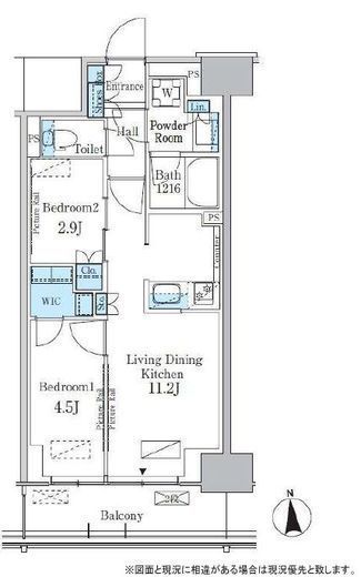 パークアクシス新宿百人町　209号室　間取り