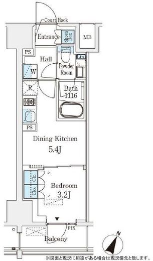 ベルファース神田神保町　604号室　間取り