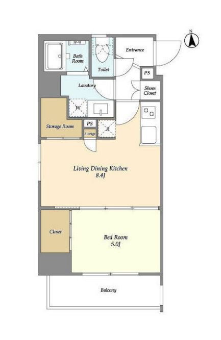 リヴィコート下落合　501号室　間取り
