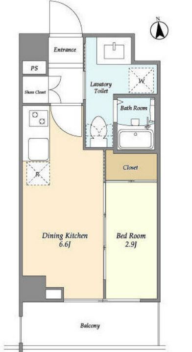リヴィコート下落合　402号室　間取り