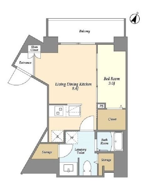 リヴィコート下落合　204号室　間取り