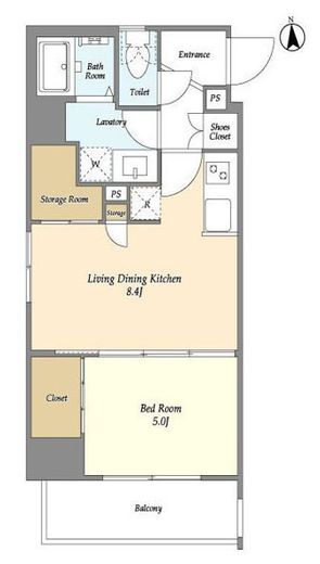 リヴィコート下落合　501号室　間取り