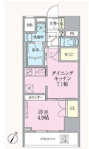 ARKMARK渋谷初台 (アークマーク渋谷初台)　402号室　間取り