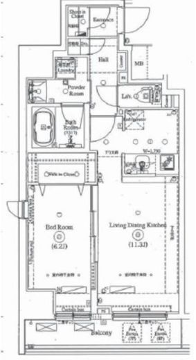 ARKMARK渋谷初台 (アークマーク渋谷初台)　804号室　間取り