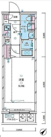 ジェノヴィア浅草5スカイガーデン　305号室　間取り