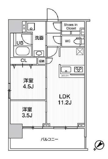 ジェノヴィア浅草5スカイガーデン　602号室　間取り