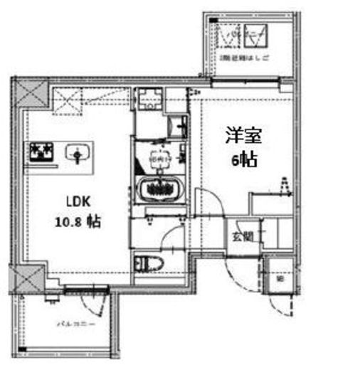 S-RESIDENCE両国serea (エスレジデンス両国セレア)　201号室　間取り