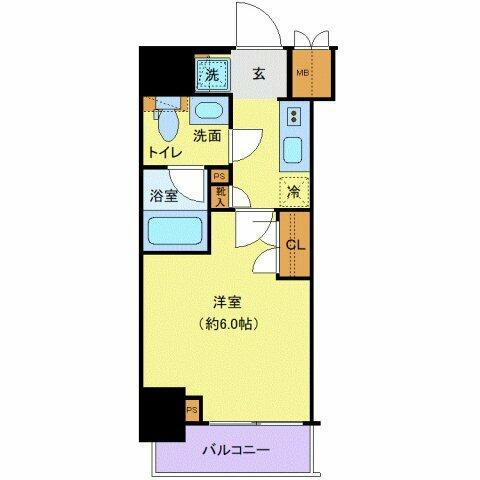 プレール・ドゥーク北品川　1004号室　間取り