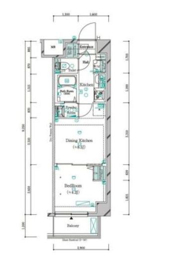 ガリシア品川南大井　205号室　間取り