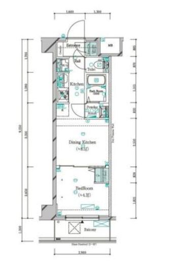 ガリシア品川南大井　404号室　間取り
