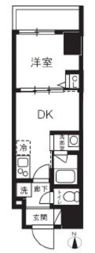 ハーモニーレジデンスグローバルキャピタル　404号室　間取り