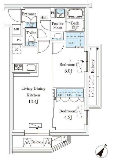 参宮橋ビューアパートメント　205号室　間取り