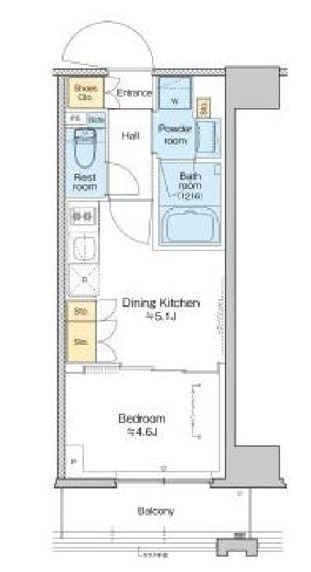 プラウドフラット清澄通り　309号室　間取り