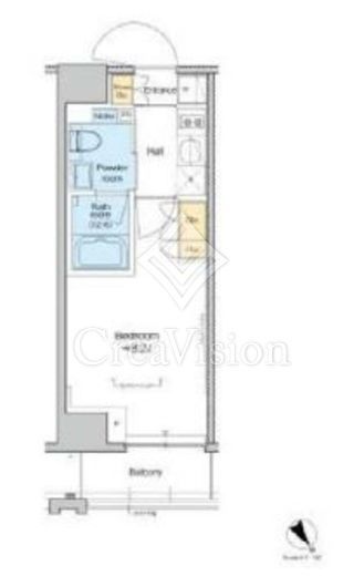 プラウドフラット清澄通り　410号室　間取り