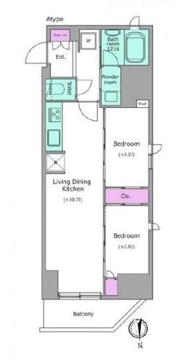 ワンルーフレジデンス上野御徒町　301号室　間取り