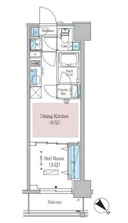 アーバネックス日本橋横山町　1104号室　間取り