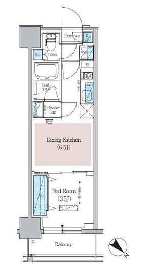 アーバネックス日本橋横山町　1203号室　間取り