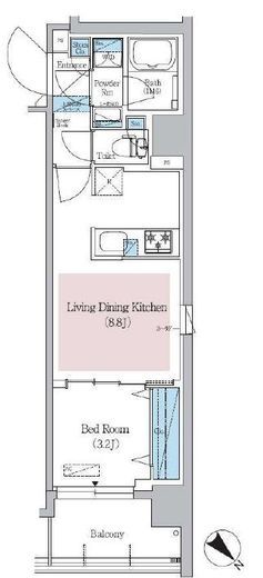 アーバネックス日本橋横山町　406号室　間取り