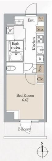 クロスレジデンス高田馬場　315号室　間取り