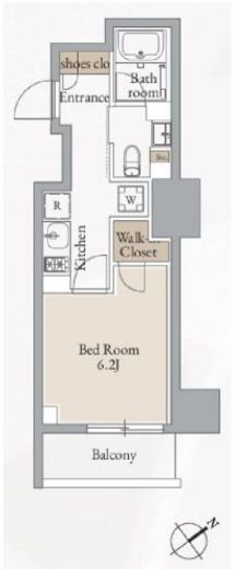 クロスレジデンス高田馬場　707号室　間取り