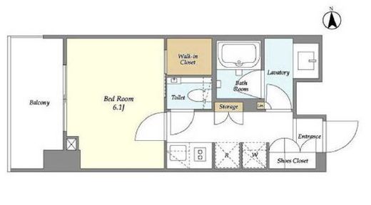 オーキッドレジデンス渋谷富ヶ谷　1002号室　間取り
