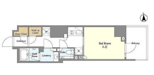 オーキッドレジデンス渋谷富ヶ谷　409号室　間取り
