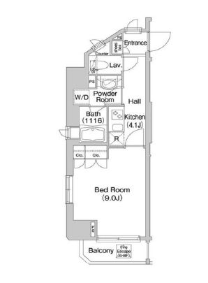 コンフォリア市谷柳町　601号室　間取り