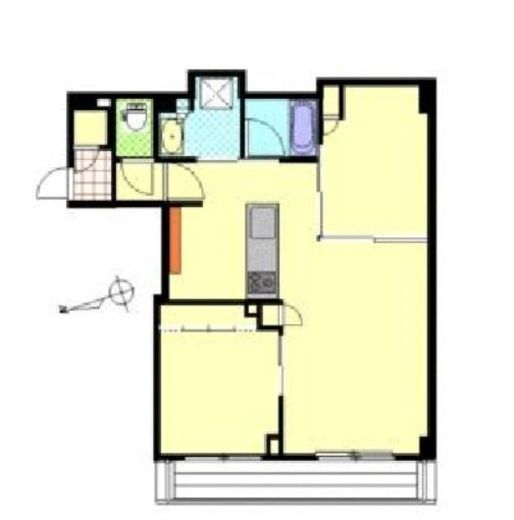 アトラスタワー五反田　25F5号室　間取り