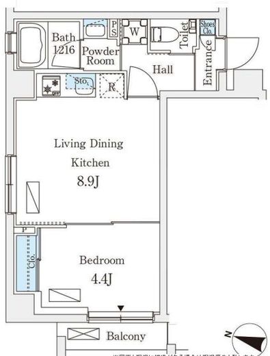 フルハウス飯田橋　102号室　間取り