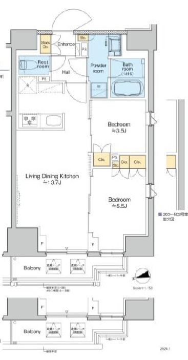プラウドフラット本郷三丁目　303号室　間取り