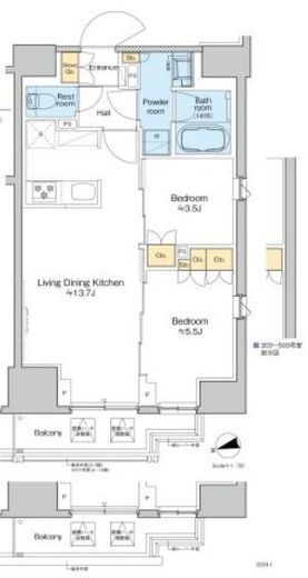 プラウドフラット本郷三丁目　1103号室　間取り