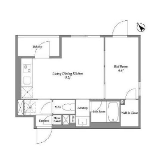 ラ・ペルラ市谷砂土原町　102号室　間取り